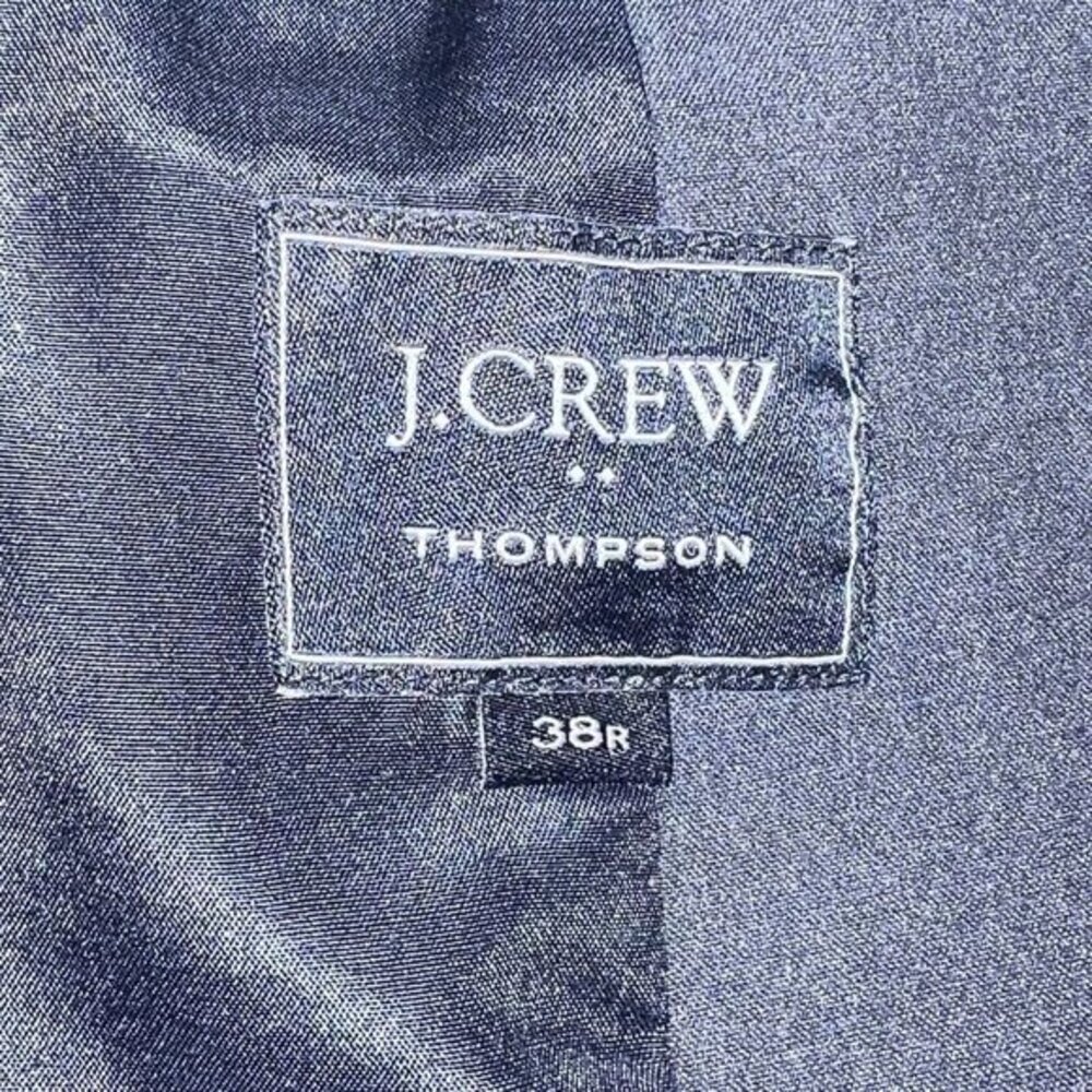 J CREW Thompson‎ Blazer Sport Coat 2 Button Casual Jacket Size 38R Navy Suit - Picture 3 of 8